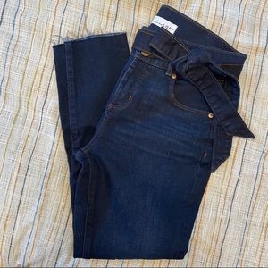 Loft 27P High-Waisted Raw Hem Skinny Jeans